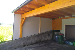 Carport-Innenseite